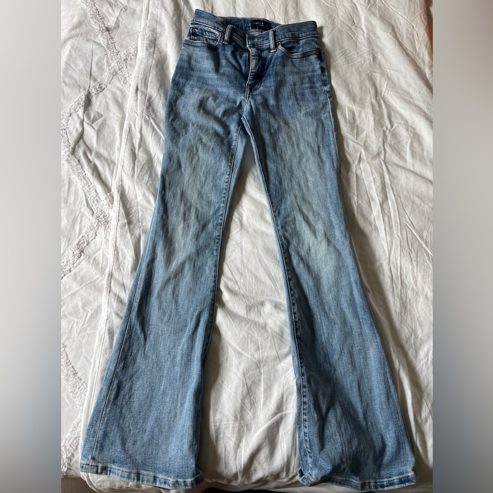 Lucky Brand Blue Flare Wide Leg Jeans